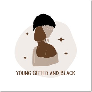 Young Gifted and Black Woman Posters and Art